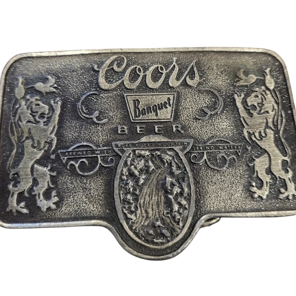 Coors Other - Vintage Coors Banquet Beer Belt Buckle with Lion Emblem